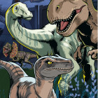 Puzzle - Dino - Jurský Svet Svietiace puzzle