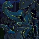 Puzzle - Dino - Jurský Svet Svietiace puzzle