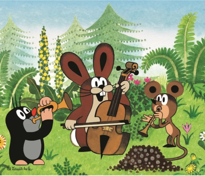 Puzzle - Dino - Krtko a priatelia