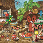 Puzzle - Dino - Kret w kuchni