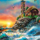 Puzzle - Dino - Maják Svietiace puzzle