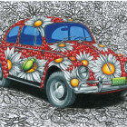Puzzle - Dino - Maľovaný VW Chrobák