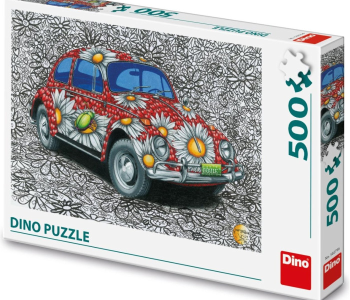 Puzzle - Dino - Maľovaný VW Chrobák