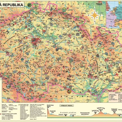 Mapa Republiki Czeskiej