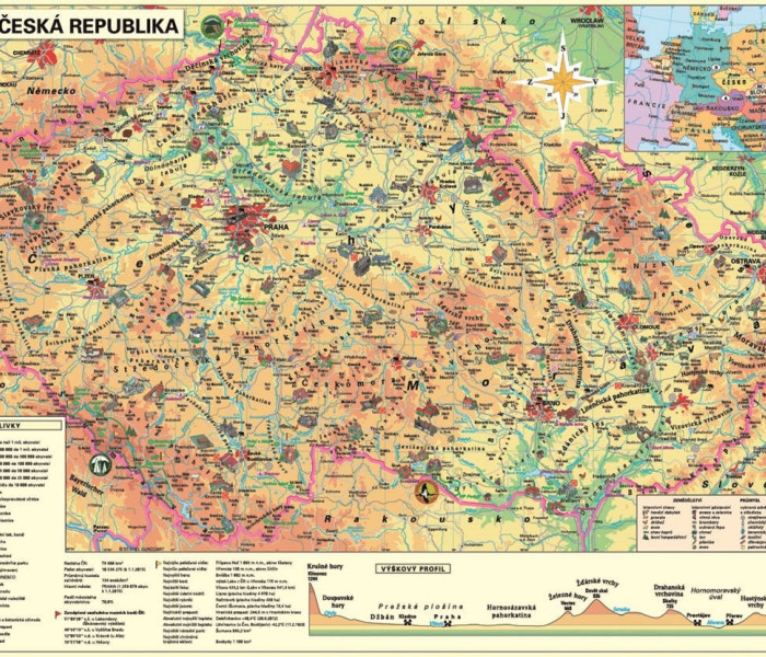 Puzzle - Dino - Mapa Republiki Czeskiej