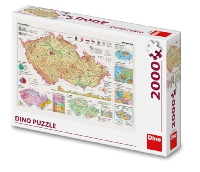 Puzzle - Dino - Mapy České republiky