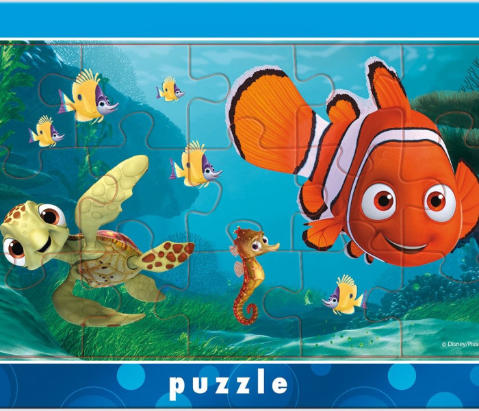 Puzzle - Dino - Nemo a korytnačka