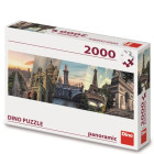 Puzzle - Dino - Paríž Koláž - Panoramatické puzzle