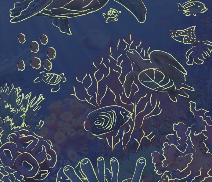 Puzzle - Dino - Podmorský svet  Svietiace puzzle