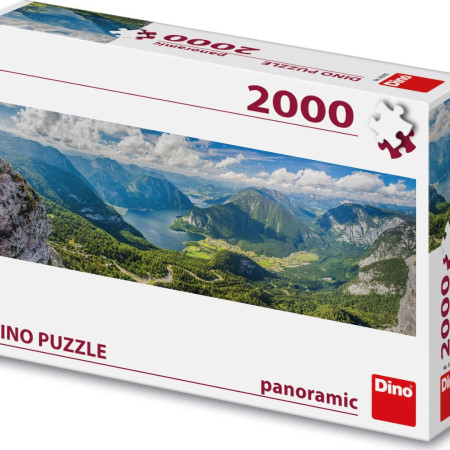 Pohľad na Alpy - Panoramatické puzzle