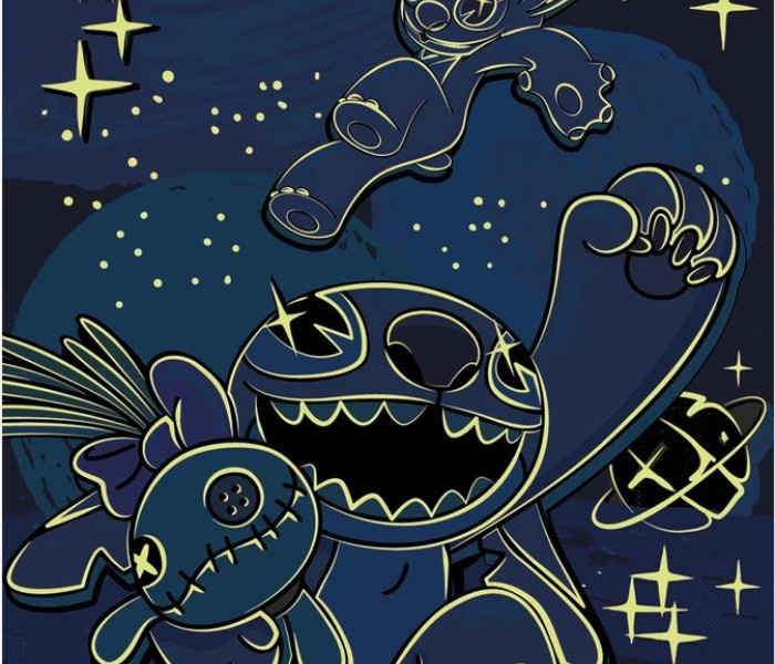 Puzzle - Dino - Stitch Világító kirakós