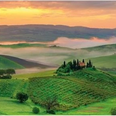 Západ slnka - Panoramatické puzzle