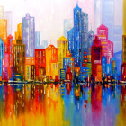 Puzzle - Enjoy - Oraș curcubeu