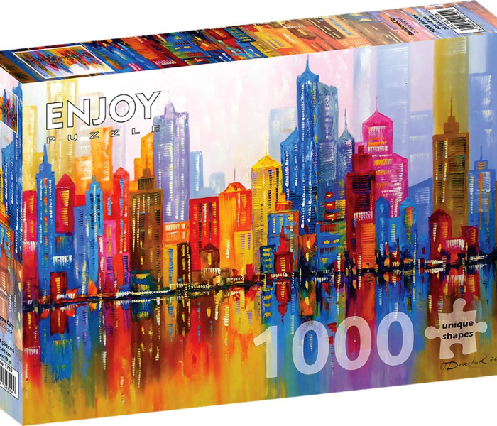 Puzzle - Enjoy - Oraș curcubeu