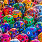 Puzzle - Enjoy - Crânii colorate