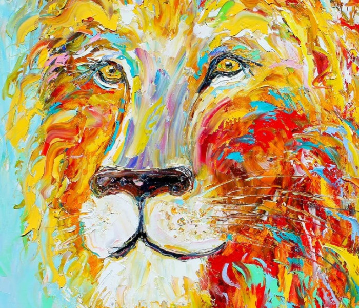 Puzzle - Enjoy - Farebný lev