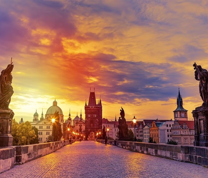 Puzzle - Enjoy - Karlov most pri západe slnka, Praha