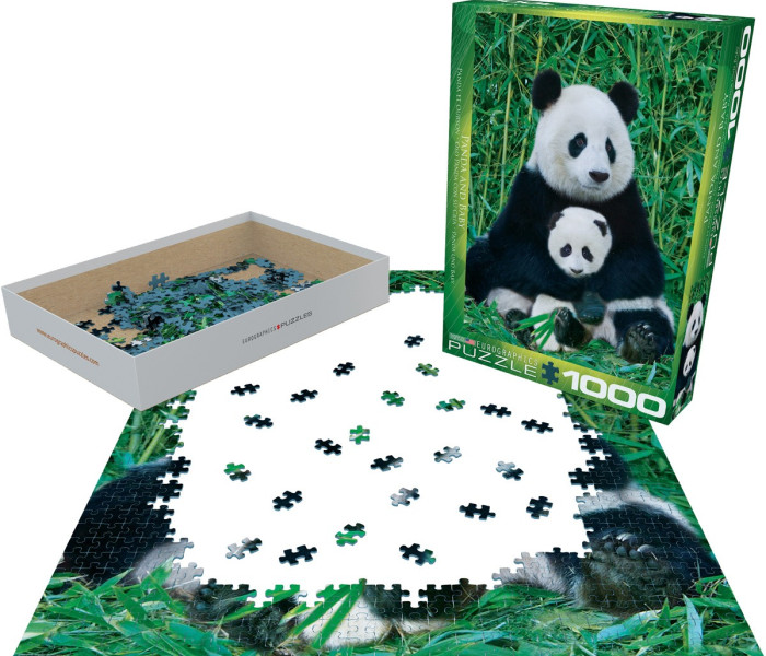 Puzzle - Eurographics - Panda a mláďa