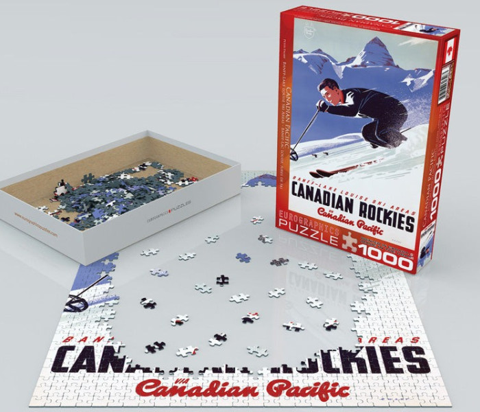 Puzzle - Eurographics - Lyžiar Banff Lake Louise Ski Areas