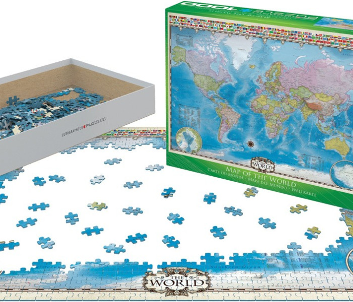 Puzzle - Eurographics - Mapa sveta