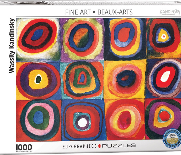 Puzzle - Eurographics - Kandinsky - Studiu de pătrate colorate