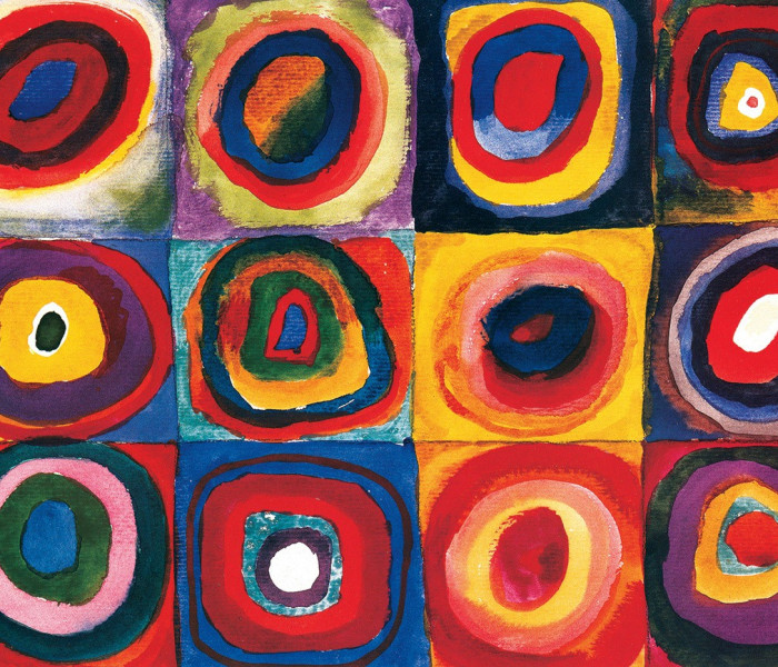 Puzzle - Eurographics - Kandinsky - Studiu de pătrate colorate