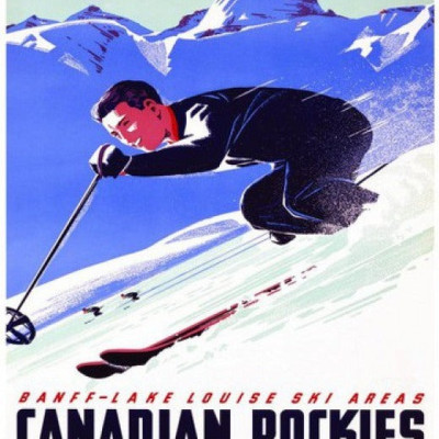 Lyžiar Banff Lake Louise Ski Areas