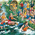 Puzzle - Falcon - Preteky vo vode