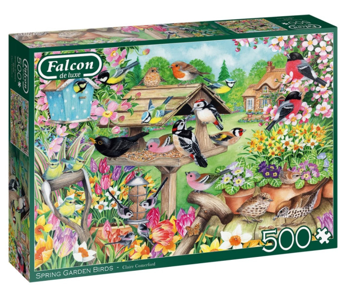 Puzzle - Falcon - Vtáky na jarnej záhrade