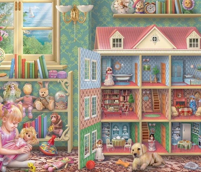 Puzzle - Falcon - Spomienka na domček pre bábiky