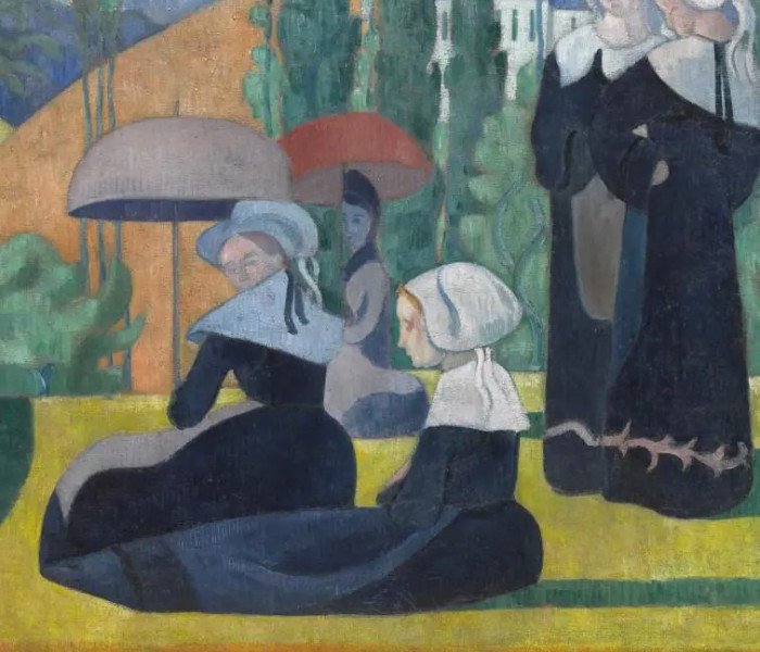 Puzzle - Grafika - Bretoni cu umbrele