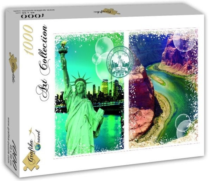 Puzzle - Grafika - Cesta okolo sveta - Spojené štáty americké