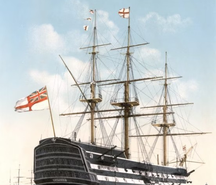 Puzzle - Grafika - HMS Victory v Portsmouthu