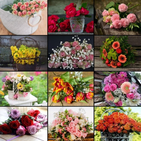 Kvetinová koláž