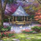 Puzzle - Grafika - Labutie jazero