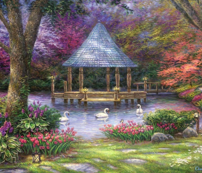 Puzzle - Grafika - Labutie jazero