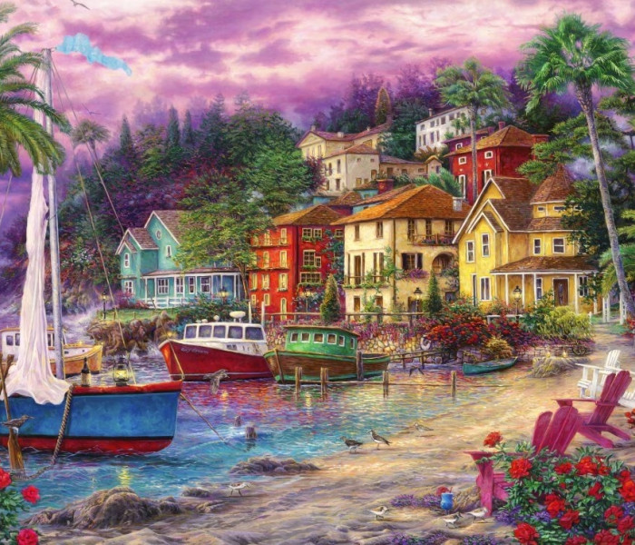 Puzzle - Grafika - Przy złotych brzegach