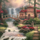 Puzzle - Grafika - Vodopády na řece Sierra