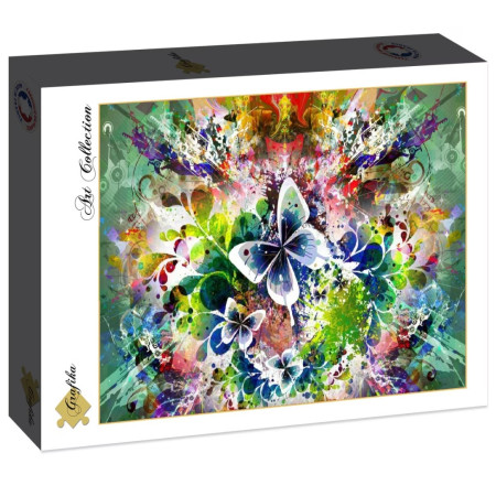 Jarné kvety a motýle