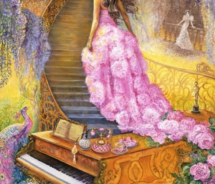 Puzzle - Grafika - Melodia w różu