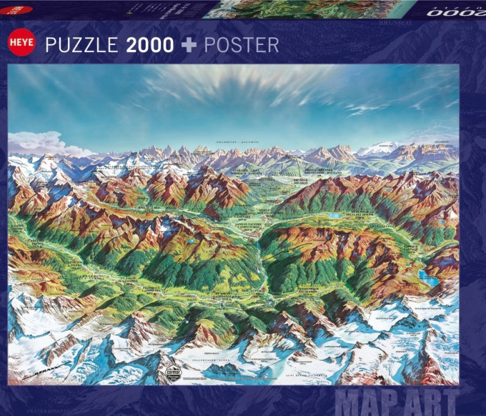 Puzzle - Heye - Alpská panoráma