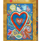 Puzzle - Heye - Červená a modrá