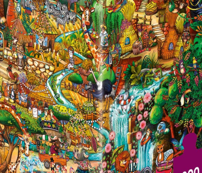 Puzzle - Heye - Safari exotic - Puzzle triunghiular