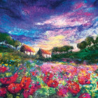 Puzzle - Heye - Maki o zachodzie słońca