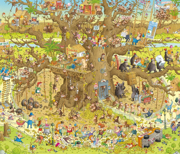 Puzzle - Heye - ZOO - Opice