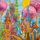 Puzzle - Heye - Ružové stromy