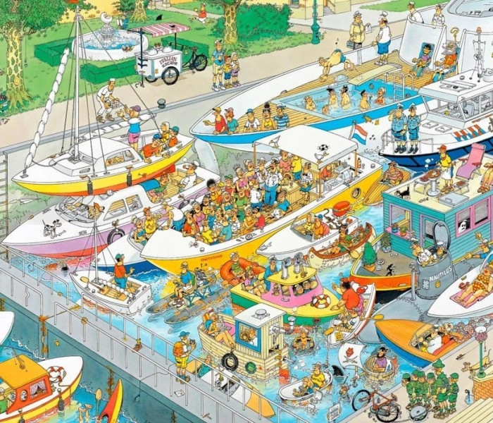 Puzzle - Jumbo - Jan van Haasteren: Lodě