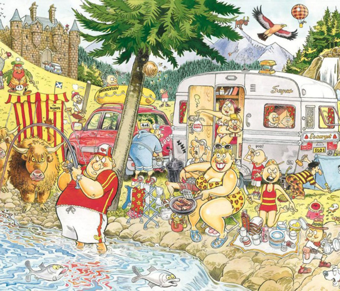 Puzzle - Jumbo - Rozruch v kempe!- WASGIJ Puzzle