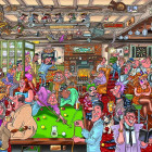 Puzzle - Jumbo - Zábava v hostinci - WASGIJ Puzzle