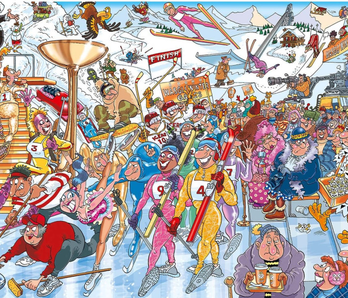 Puzzle - Jumbo - Zimné hry! - WASGIJ Puzzle